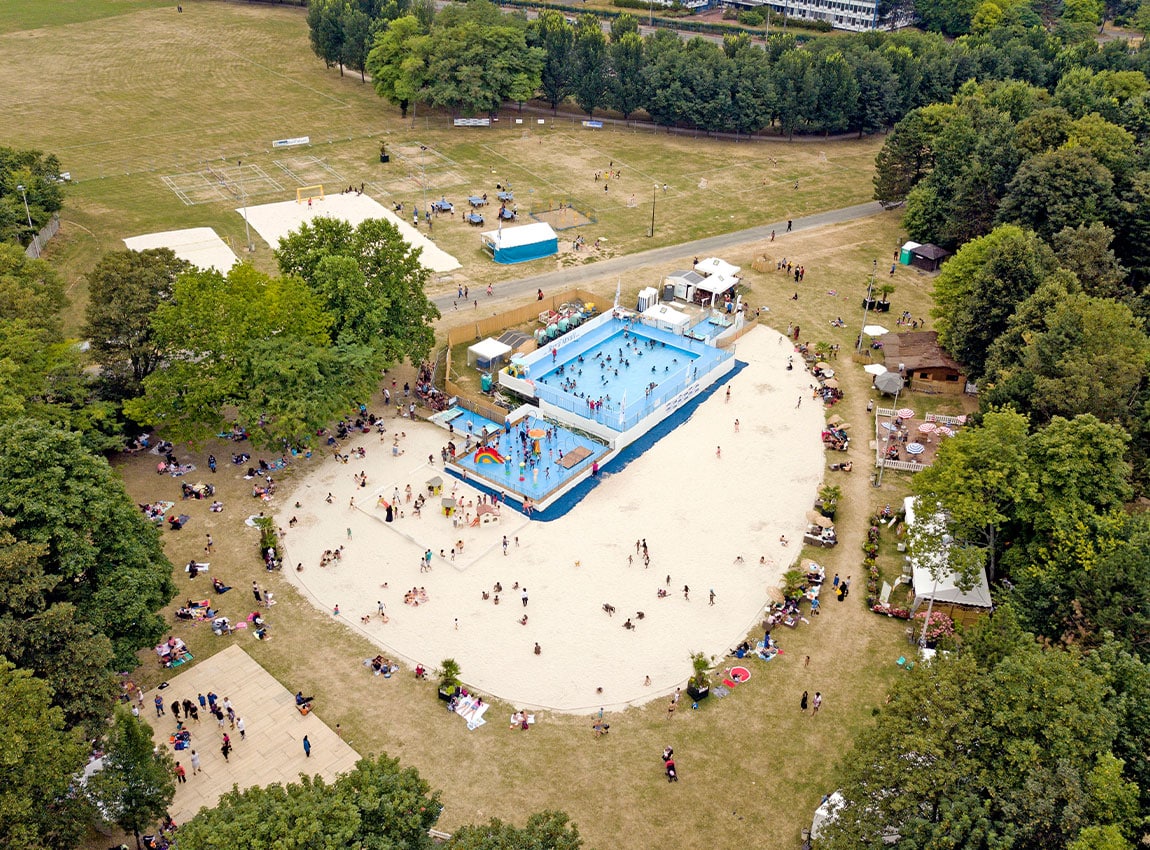 Le Blanc-Mesnil plage éphémère en ville pour collectivités
