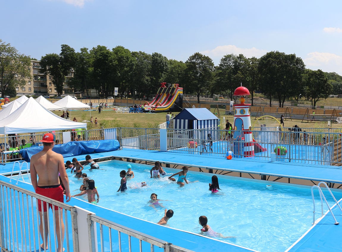 Clichy-sous-Bois plage urbaine en location temporaire pour collectivités