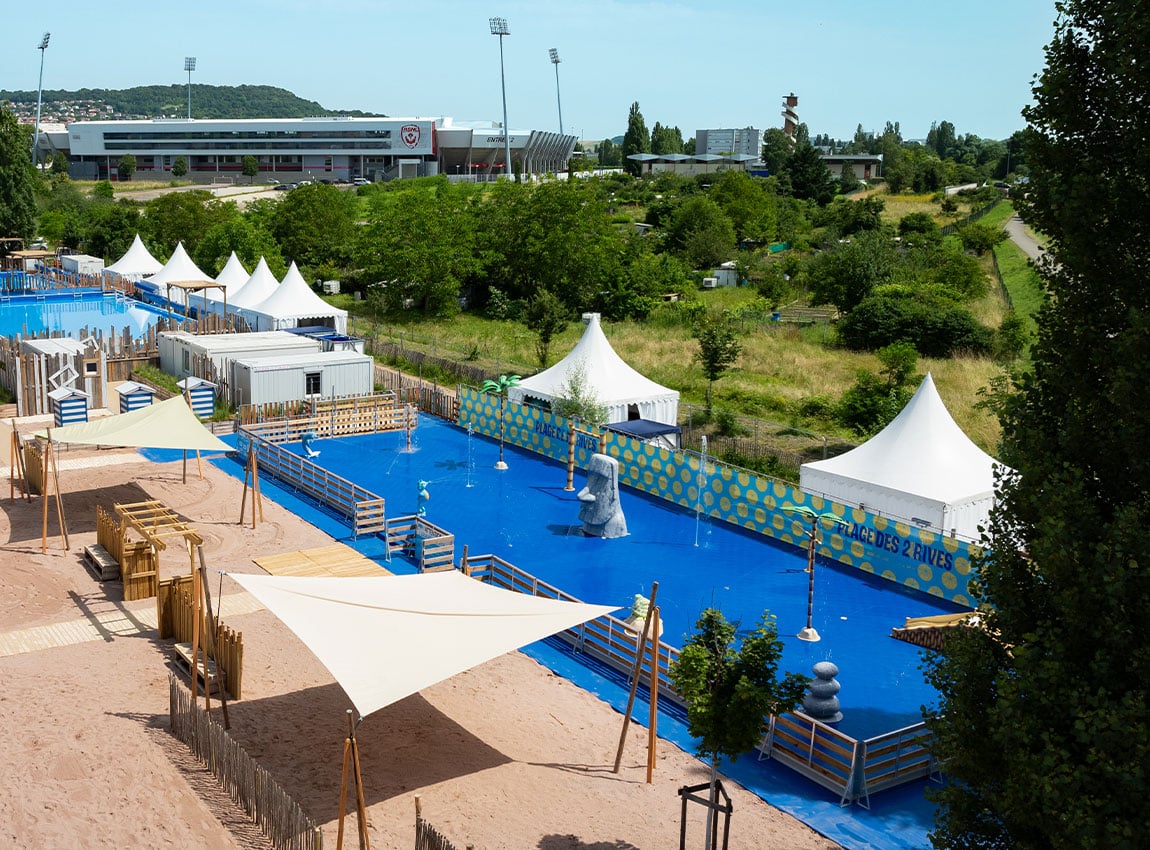 Location aire de jeux aquatiques pour collectivités Aqua Event