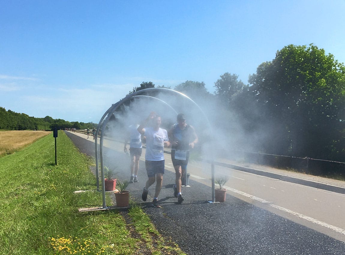 Aqua Event - Solution de brumisation mobile pour événément sportif location brumisation marathon parcours sportif