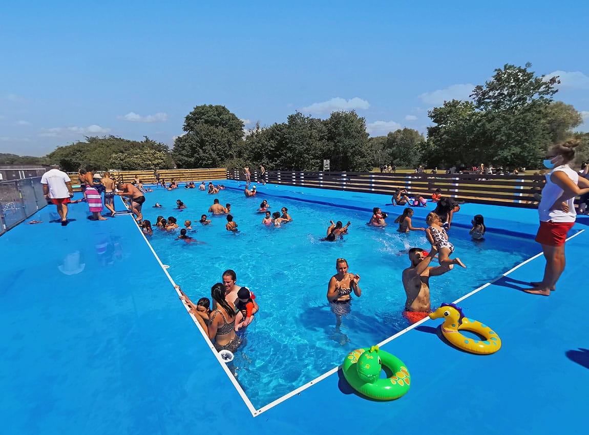 Aqua Event - Location et installation de piscine temporaire mobile installer piscine éphémère ville plage en ville