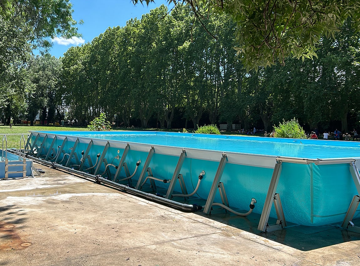 Aqua Event - Location et installation de piscine temporaire mobile location bassin hors sol collectivité