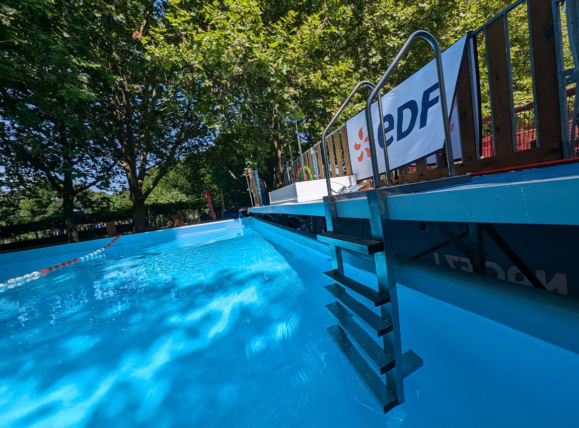 Aqua Event - Location et installation de piscines temporaires mobiles location bassin mobile hors sol pour apprendre à nager