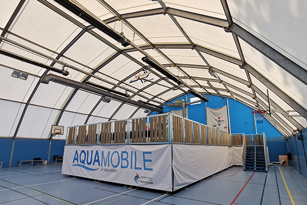 accès PMR bassin Aquamobile apprentissage inclusif collectivités