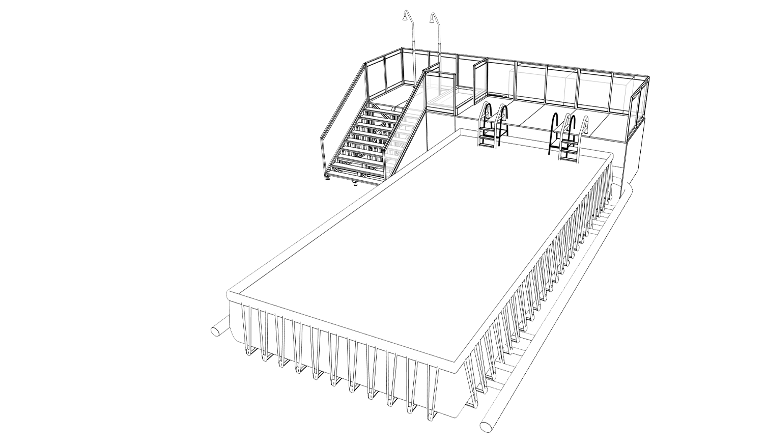 location Aquaplus bassin mobile natation collectivités apprentissage