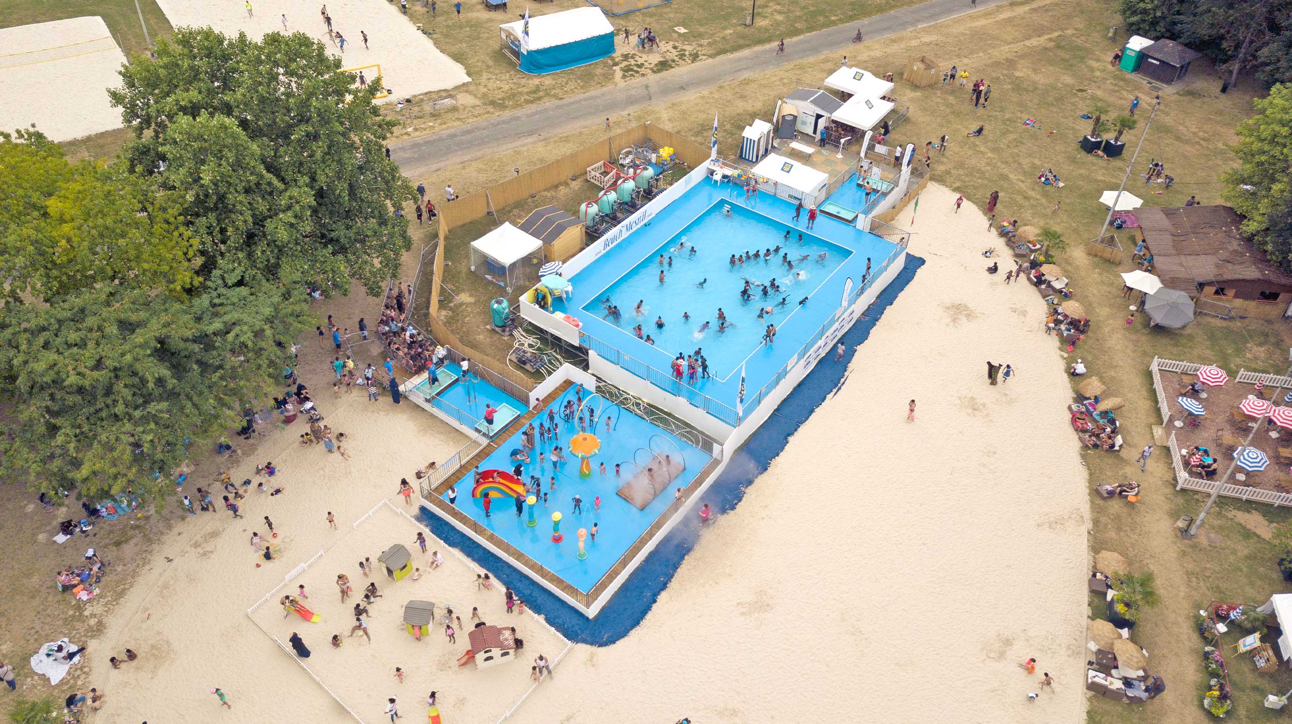 plage urbaine en location pour collectivités